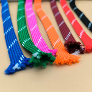 Custom 1cm Shoelaces Flat Hoodie Drawstring with Plastic End Elasticity Pantone Color Options <strong>Pull</strong> <strong>Strings</strong> Draw <strong>Cord</strong> - Product Image 3