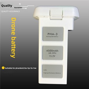 Accesorios para Drones, Batería de Vuelo Inteligente Blanca de 4500 mAh para <span class=keywords><strong>Phantom</strong></span> <span class=keywords><strong>3</strong></span> <span class=keywords><strong>SE</strong></span>/3A/3P/3S/<span class=keywords><strong>4K</strong></span>, 15.2 V, 68 Wh, 407 g - Product Image 2