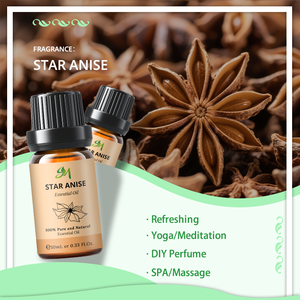 Aceite esencial de anís estrellado de alta calidad a granel Aceite de anís estrellado puro de grado alimenticio Suministro de fábrica Venta caliente - Product Image 3