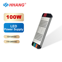 Alimentation LED à découpage 100W 12V 24V ultra-mince 110-265V, transformateur pour bande LED, alimentation LED à tension constante