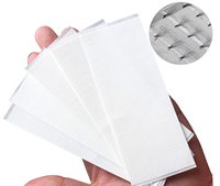 5 feuilles/250 pièces ventilateurs de cils stockage papier carte Double face ruban adhésif cils préfabriqué support de ventilateur cils outil et accessoires