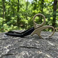 Ciseaux tactiques multifonctionnels pour traumatismes, 7,5 pouces, revêtement noir, ciseaux médicaux EMT, ciseaux de premiers secours de qualité supérieure