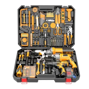 BEHAPPY-Kit de herramientas de reparación de bicicletas multifunción, equipo de electricista para el hogar, 108 Uds.