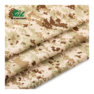 Arabia saudita Camouflage T/C 65/35 Twill tessuto Camo stampa Anti strappo per la caccia alla giungla