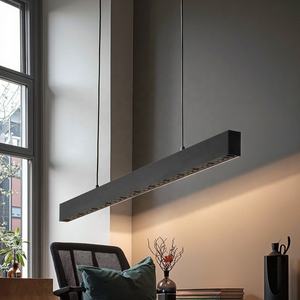 مصباح معلق LED عالي السطوع حديث 80 واط مصباح معلق من الألومنيوم مع شكل طويل لغرفة المعيشة والمكتب والمنزل - Product Image 1