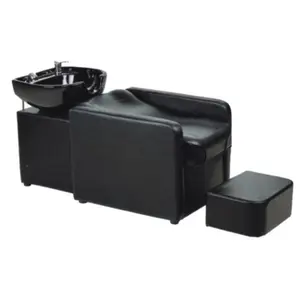 Type Sinks and Chair / Shampoo Chairs for Sale / Salon Shampoo Bed Salon Furniture Washing Hair Ceramic Basin