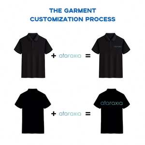 Polo uni en coton et polyester de haute qualité à séchage rapide pour hommes polos personnalisés en gros - Product Image 3