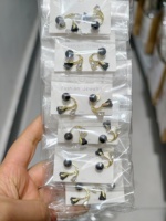 Anting-anting berlian imitasi untuk wanita, anting-anting motif bunga mawar merah elegan modis, perhiasan telinga trendi untuk wanita