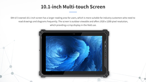 Gió 11 10-inch công nghiệp Tablet <span class=keywords><strong>PC</strong></span> 8GB 128GB IP65 dữ liệu gồ ghề Collector với bộ vi xử lý Intel RJ45 Mặc định RS232 tùy chọn - Product Image 3