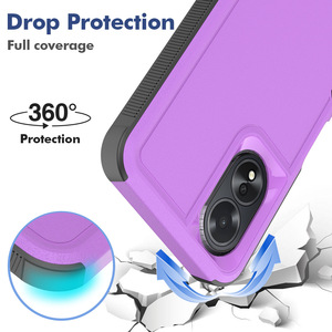 เคสโทรศัพท์ A18 OPPO 2 in 1แบบแข็งไฮบริดกันกระแทกฝาครอบด้านหลัง PC พร้อมกันชน TPU เคสป้องกันการตกกันรอยขีดข่วน - Product Image 2