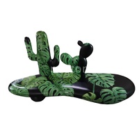 Venta al por mayor de fábrica: Escultura de cerdo de resina de alta calidad para decoración del hogar, para banco, 70 cm de longitud, superficie pulida, personalizable.