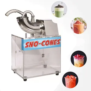 Wholesale Price Electric Ice Shaver Crusher Snow Cone Maker Stainless Steel Shaved Ice Machine Fine Crushing for Ice Blocks
