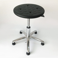 Chaise antistatique avec roulettes conductrices |   Hauteur réglable |   10E6-11 |   pour salle blanche et électronique
