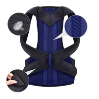 Correcteur de posture unisexe réglable pour le soutien du dos et le soulagement des douleurs dorsales et cervicales