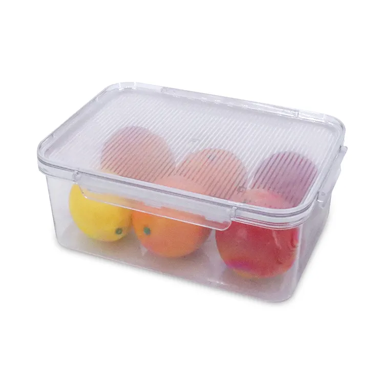 Kitchen Multi Function Transparent Crisper Airtight Plastic Sealed Food Storage Container Box