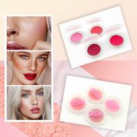 Crème à Poudre Personnalisé OEM Végétalien Sans Cruauté Marque Privée Crème de Maquillage Blush Palette Végétalien Unique Teinte Crémeuse Blush