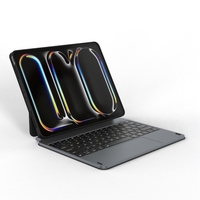Clavier avec connecteur direct pour iPad Pro 12,9 pouces et Air 13 pouces, étui de protection avec support rotatif MK019