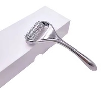 Masajeador Facial y Corporal de Acero Inoxidable, Rodillo Reafirmante y Adelgazante, Dispositivo de Belleza Facial Portátil, Cuidado de la Piel, Gua Sha
