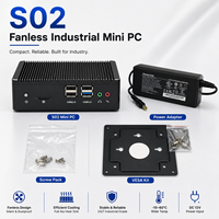 PC industriel sans ventilateur J1900, double LAN, RS232, mini-ordinateur embarqué, 8 Go/12 Go de RAM, SSD MSATA 64/128 Go, Windows/Linux pour l'automatisation