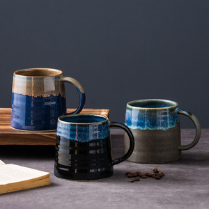 <b>Large</b> Capacity Cartoon Style Ceramic Stoneware Mug Coffee Tea Food Safe Dishwasher Microwave Safe Reusable Business <b>Gifts</b> - Product Image 1