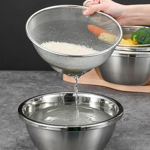 Сетчатый Дуршлаг Из Нержавеющей Стали Для дома и кухни, ситечко для фруктов, прочная металлическая корзина - Product Image 3