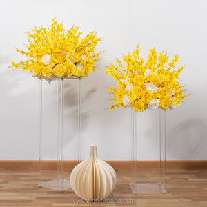 Fleurs artificielles en gros, roses et orchidées en soie multicolores, boule de fleurs pour centre de table de <span class=keywords><strong>mariage</strong></span>, décoration d'allée de <span class=keywords><strong>mariage</strong></span> - Product Image 1