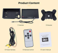 Monitor de Retroceso con Pantalla LCD TFT de 7 Pulgadas, Control Remoto, Entrada de Doble Cámara HD para Camioneta, Camión, Vehículo Comercial