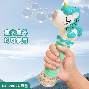 Machine à bulles licorne portative pour enfants, jeu en extérieur et en intérieur, de 2 à 4 ans, jouet électrique en plastique - Product Image 3