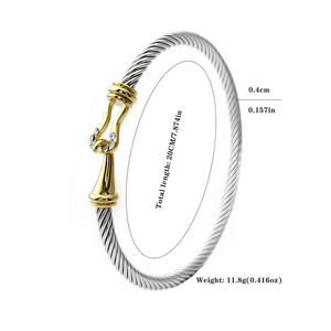 Descubre cada semana Spotify 2024, joyería de marca, joyería de diseñador, <span class=keywords><strong>pulsera</strong></span> de diseño de herradura dorada - Product Image 2