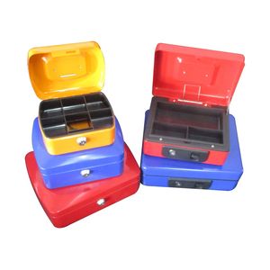 उच्च गुणवत्ता वाला सस्ता नकद नकदी सुरक्षित बॉक्स मनी ट्रे और सुरक्षित लॉक, पोर्टेबल सस्ती कीमत टिकाऊ इस्पात नकदी सुरक्षित - Product Image 5