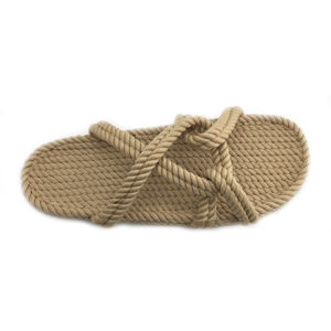 새로운 스타일 밀짚 로프 샌들 슬리퍼 Flawinterom 여성 신발 슬리퍼 여름 슬리퍼 여성을위한 네이티브 여름 신발 - Product Image 3