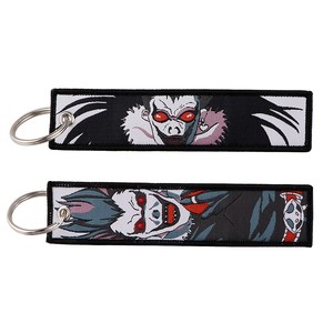 Porte-clés en corde tressée avec pendentif rectangulaire en tissu, motif dessin animé <span class=keywords><strong>Death</strong></span> <span class=keywords><strong>Note</strong></span>, étoile, cowboy, pour collectionneur - Product Image 4