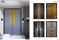 Porte coupe-feu en acier moderne sur mesure, porte d'entrée blindée, barre anti-panique, porte de sortie d'urgence pour bâtiment commercial