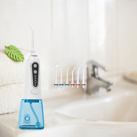 Hydropulseur portable 5 modes et 6 réglages de pression avec mode jet, brossette dentaire à eau pour orthodontie, appareils dentaires, gencives sensibles