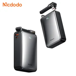 Mcdodo 433 67W Power Bank 20000Mah Ultra-Dunne Draagbare Twee-Weg Super Snel Opladen Voor Laptop Telefoon 67W Snel Opladen Met Kabel