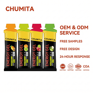 Poudre d'électrolytes Chumita Sport pour adultes, complément d'hydratation sans sucre, saveur fraises, 9 acides aminés, gel énergétique, minéraux - Product Image 1