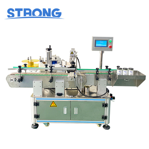 Machine d'étiquetage automatique pour bouteilles rondes, machine d'étiquetage pour bouteilles rondes et hexagonales en plastique, verre, colle, huile - Product Image 1