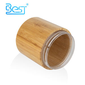 100 mL 200 ml 300 ml 500 ml Tarro de crema de bambú Tarro de lujo con tapa de bambú Frascos cosméticos de bambú biodegradables - Product Image 4