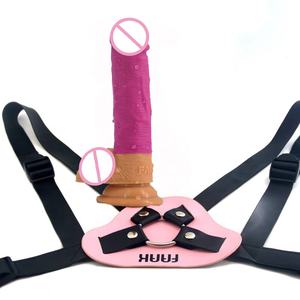 Waatfaak — godes en silicone rose pour femmes, jouets sexuels adultes, réalistes, double couche, dureté, avec sangle sur la ceinture, 6.89 pouces - Product Image 5