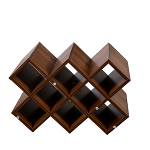 <b>Wall</b> Mounted 3 Tier Wooden Wine Rack With Glass Holder <b>Storage</b> For Home Bar - Product Image 3