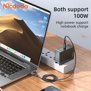 Mcdodo 100W High Power Type-C * <span class=keywords><strong>2</strong></span> + Usb Een Snelle Wandoplader Uk/Eu/Us Plug 100W Gan Pd USB-C Oplader Voor Mobiele Telefoon Voor Laptop - Product Image 3
