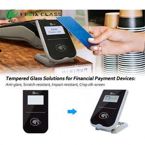 Panneau en verre trempé solide personnalisé pour usage industriel, transmission de lumière de 20%, caractéristiques anti-éblouissement pour terminal de point de vente intelligent/appareil portable - Product Image 2