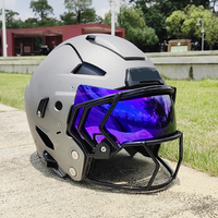 Nouveau brevet Visières de casque de football américain pour SpeedFlex Toutes les lunettes de rugby anti-buée Visière de protection des yeux Visière de football anti-rayures