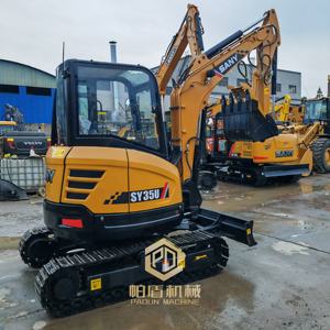 Goede Staat Voor Sany Sy35u Sy55 Sy75 Mini Hydraulische Graafmachine Tweedehands Rupsbandgraver Populair - Product Image 1