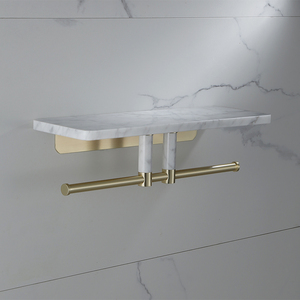 Estante de ducha de mármol HONGDEC, estante flotante moderno, estante de ducha de montaje en pared - Product Image 6