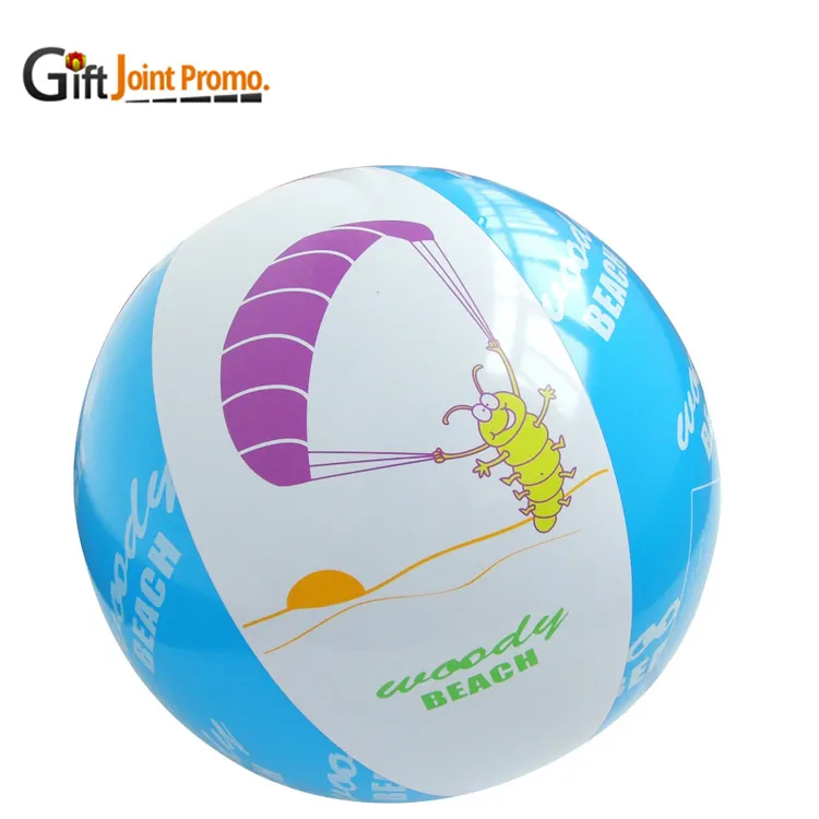 الترويجية الجملة PVC كرة شاطئ قابلة للنفخ شخصية شعار تضخم الشاطئ الكرة لعبة