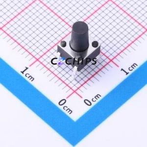 TSD001A09026A03 Tactile Switch Through hole Component (THT)-4P,6x6mm Switch Round Button 2.6N Through Hole 6mm - Product Image 1