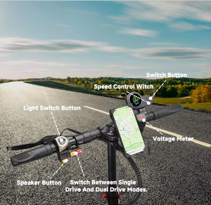 Trottinette Électrique JLM X4 à Vitesse Réglable 48V 17.5Ah, Pneu Gonflable 10 Pouces, Chambre à Air, Double Roue Motrice Tout-Terrain, Direct Usine - Product Image 3