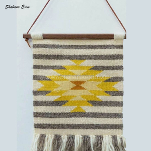 Tapisserie murale avec pompon, en coton et macramé, style bohème, nordique, Art fait à la main, pour la maison, nouvelle collection - Product Image 4