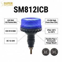 Nueva Luz de Advertencia Intermitente LED para Vehículos de Emergencia, Ambulancias y Grúas, 12-24V 18W